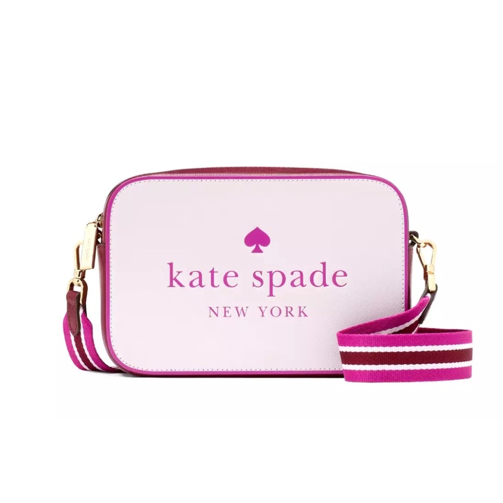 New Kate Spade Oh Snap Colorblock Mini Camera Bag Lilac Moonlight Multi